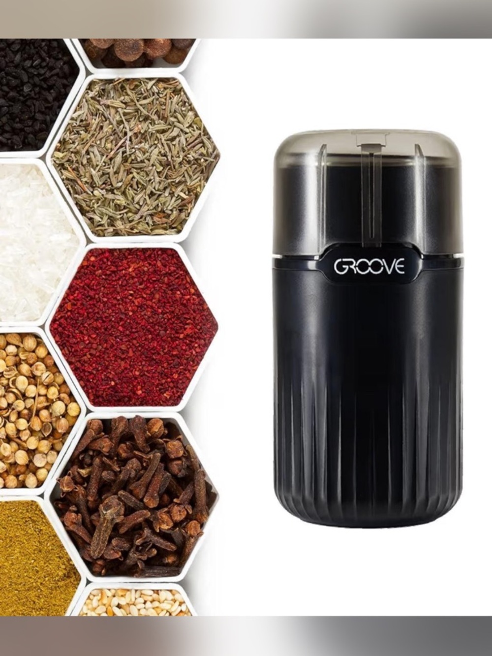 Groove Ripster Black Electric Grinder multi use,120 g ,30,000 RPM motor.
